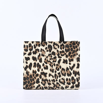 50pcs, 4 Sizes Leopard Animal Print Non-woven Gift Bag - ByHome