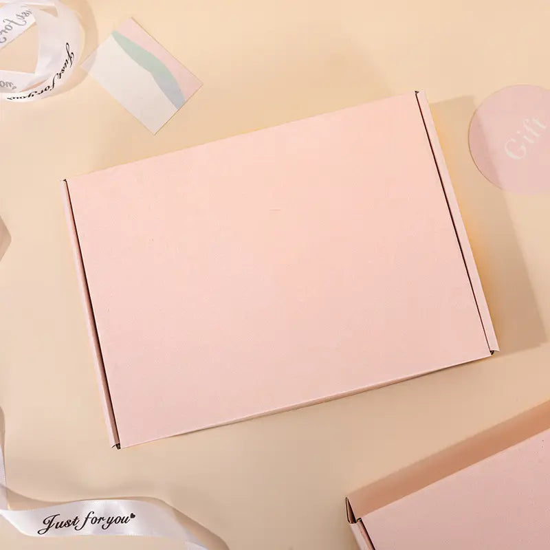 50pc, 3 size Pink Green corrugated cardboard mailing shipping box - ByHome