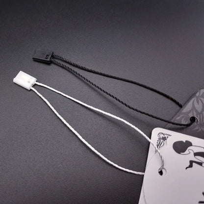 100pcs, Disposable plastic square buckle woven string tag - ByHome