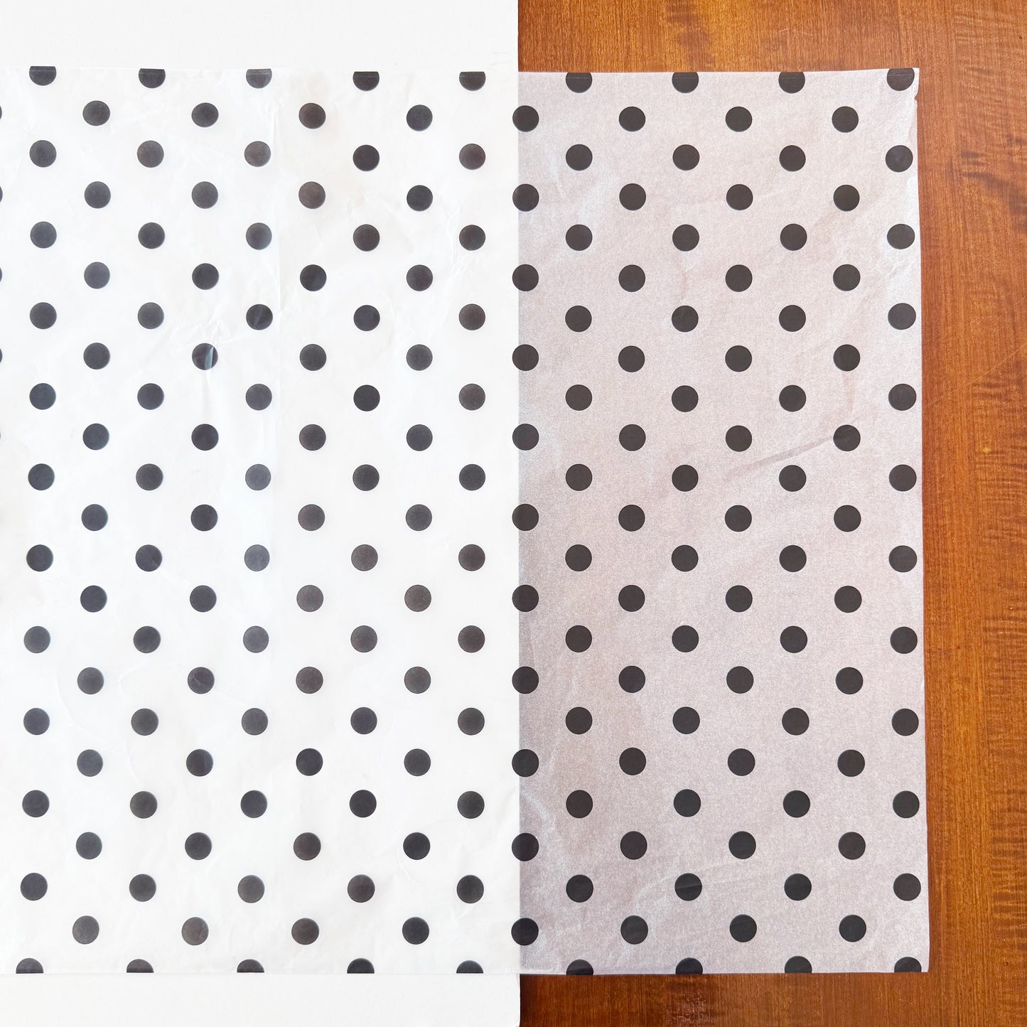 100 Bulk, 28" x 20" Polka Dots 17g Wrapping Tissue Paper Sheets - ByHome