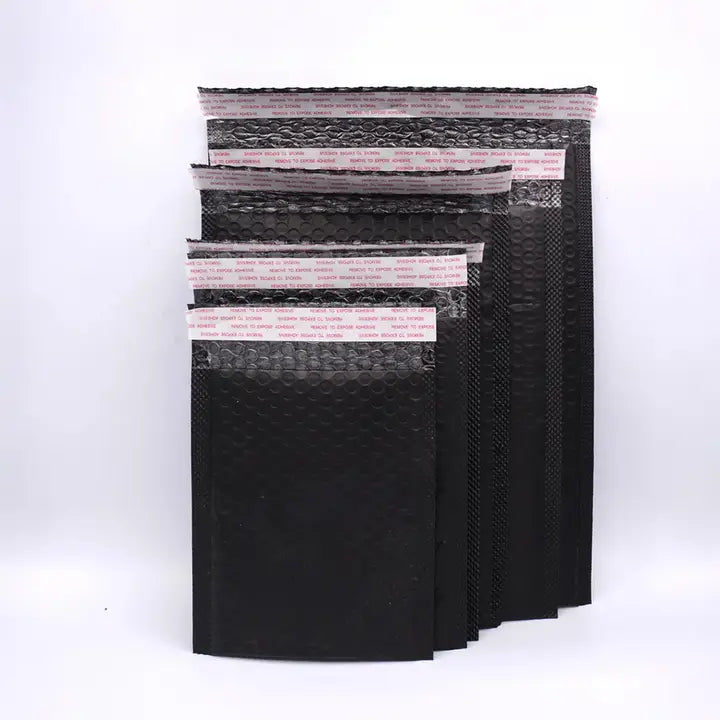 25pcs, 7 size black self-seal adhesive padded bubble mailer - ByHome