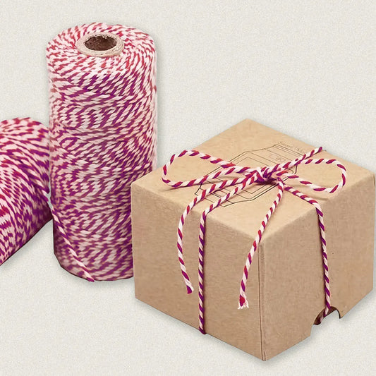 100 yds,  5 styles two-color gift packing rope string twine - ByHome