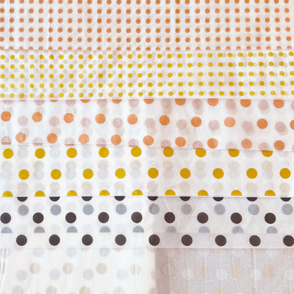100 Bulk, 28" x 20" Polka Dots 17g Wrapping Tissue Paper Sheets - ByHome