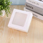 25pcs, 3 size Kraft white transparent window 2 part Gift Box - ByHome