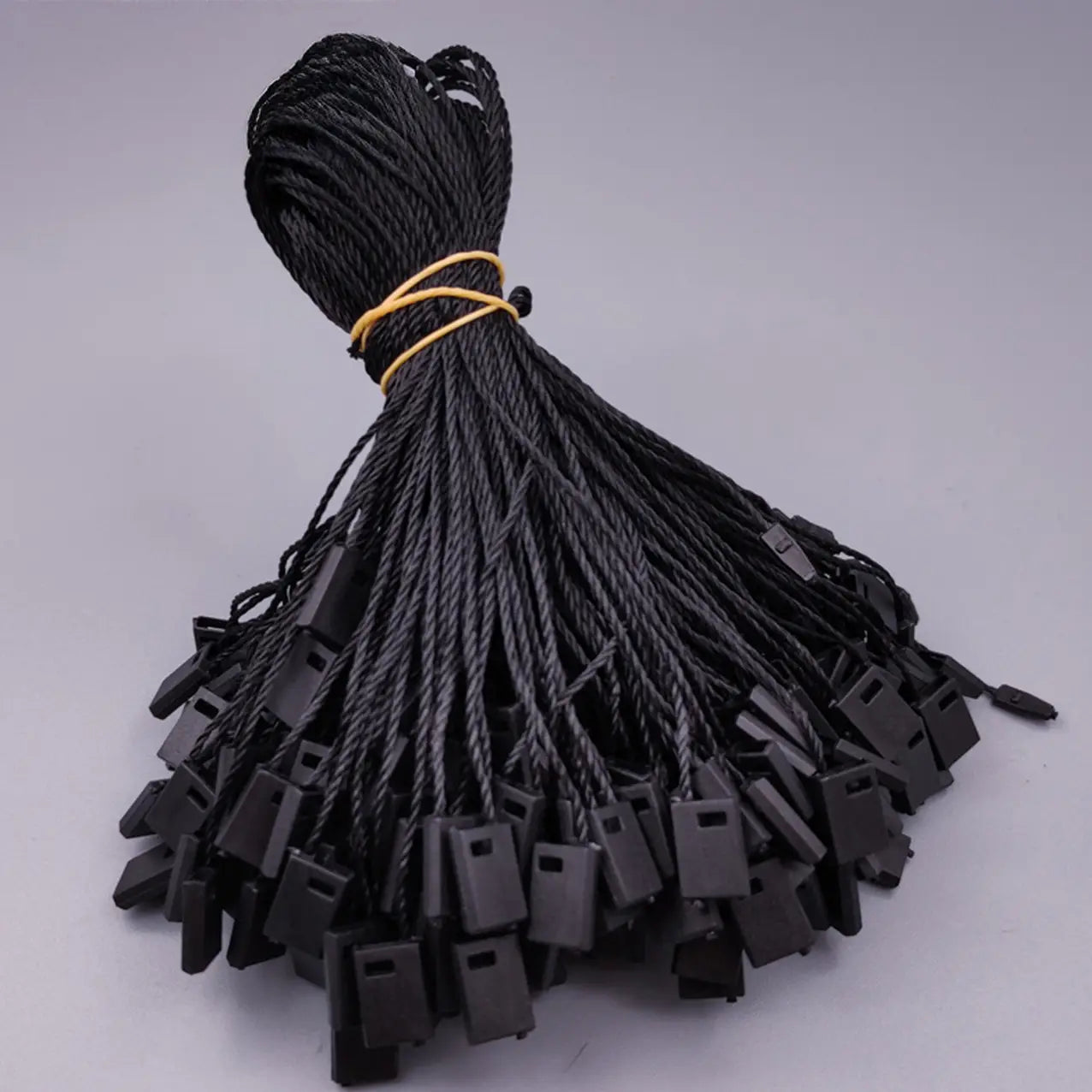 100pcs, Disposable plastic square buckle woven string tag - ByHome