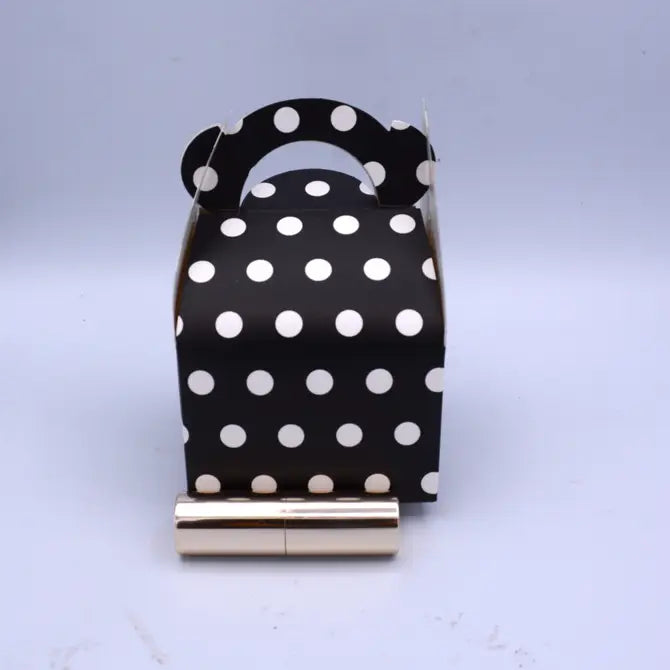 50ct, polka dot paper gable box 3 colors - ByHome