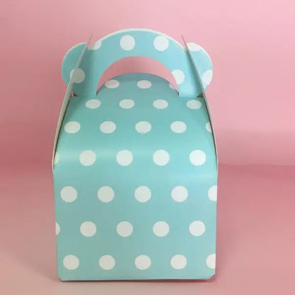 50ct, polka dot paper gable box 3 colors - ByHome