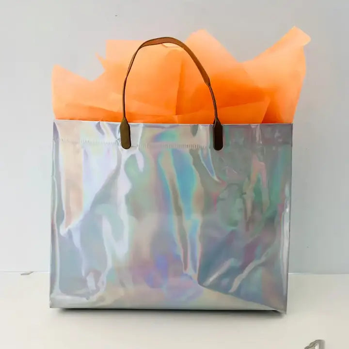 12pcs, 3 colors Laser Iridescent reflective PVC gift Bag - ByHome