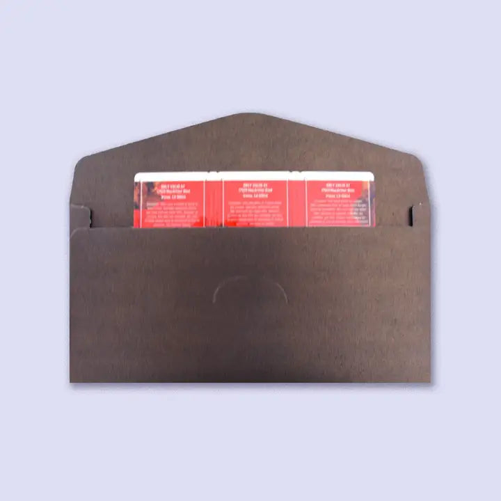 50 pcs, 5 colors shiny shimmering V-Flap Envelope - ByHome