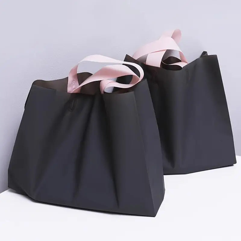 50pcs, 3 Dual-colors Premium Frosted square PVC Gift Bags - ByHome