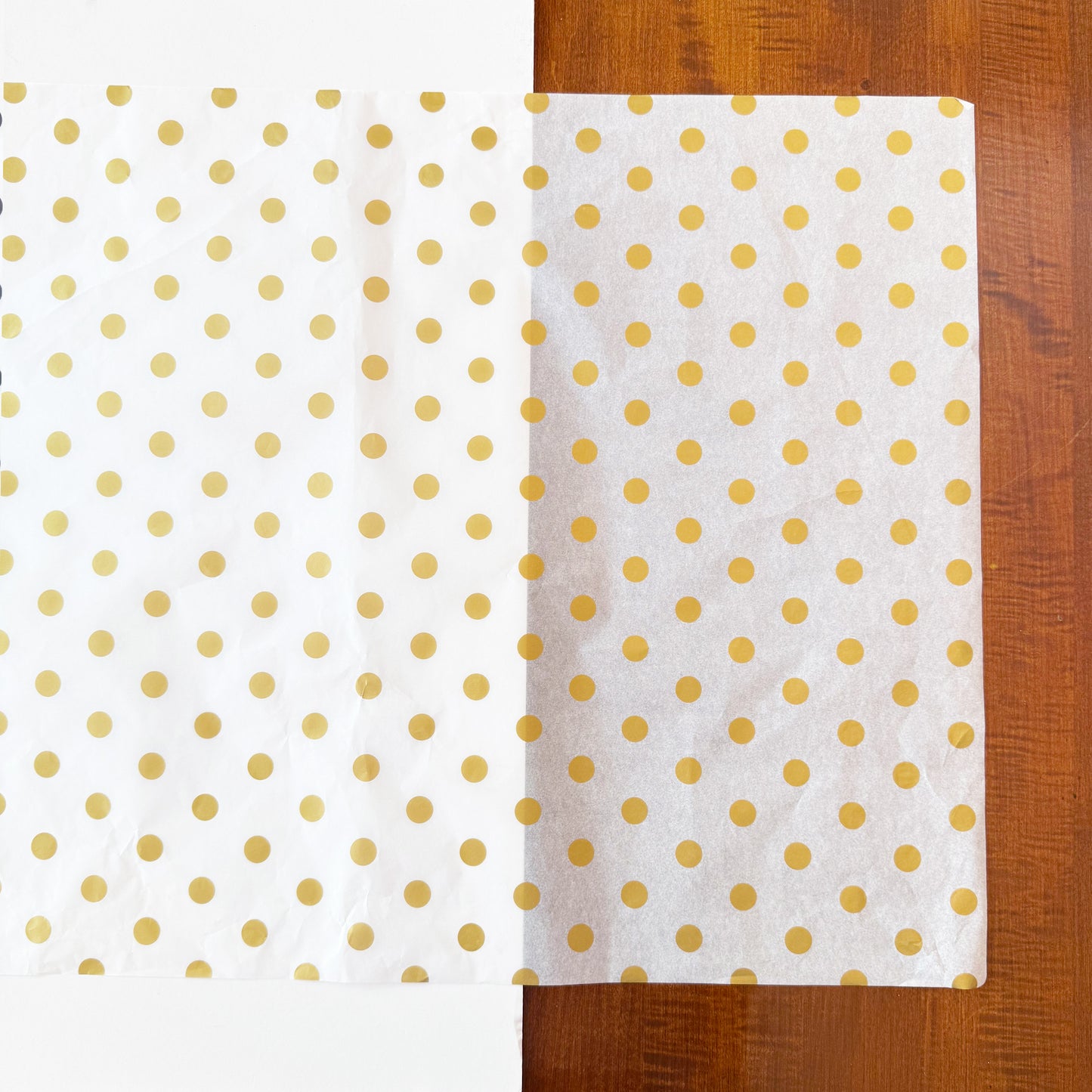 100 Bulk, 28" x 20" Polka Dots 17g Wrapping Tissue Paper Sheets - ByHome