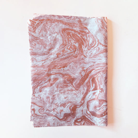 100 Bulk, 28" x 20" Rose Gold Marble 17g White Wrapping Tissue Paper Sheets