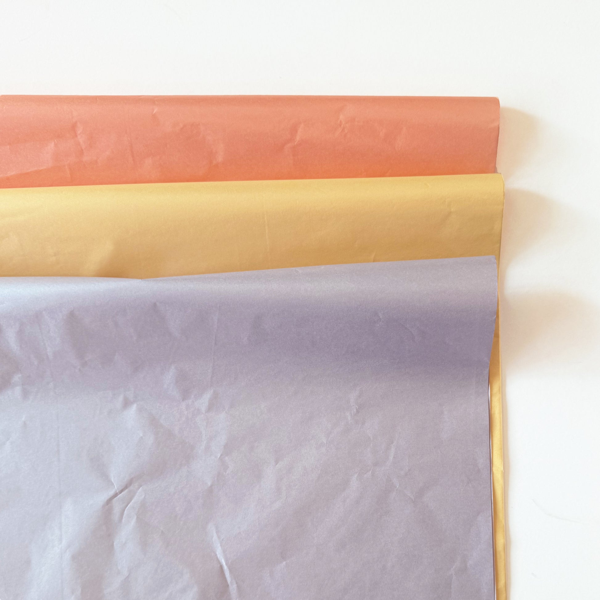 100 Bulk, 28" x 20" Pearlescent Metallic 17g Wrapping Tissue Paper Sheets - ByHome