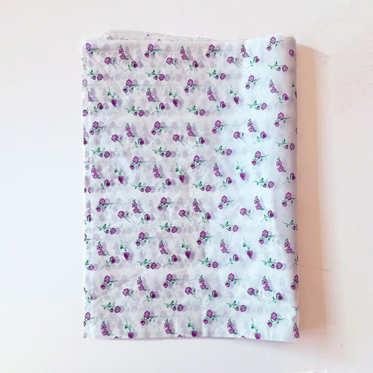 100 Bulk, 28" x 20" Purple Rose 17g White Wrapping Tissue Paper Sheets