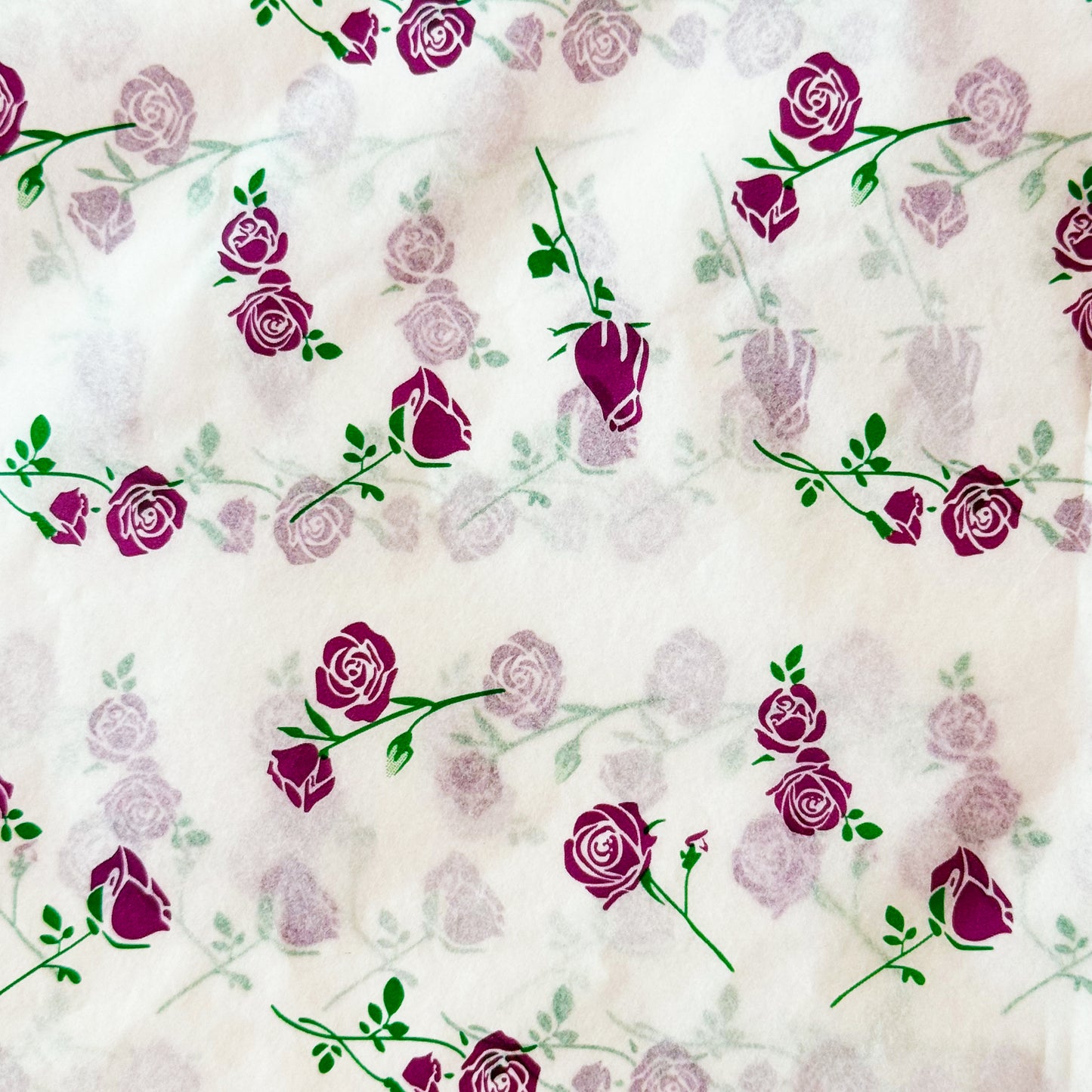 100 Bulk, 28" x 20" Purple Rose 17g White Wrapping Tissue Paper Sheets - ByHome