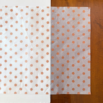 100 Bulk, 28" x 20" Polka Dots 17g Wrapping Tissue Paper Sheets - ByHome