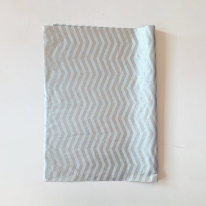 100 Bulk, 28" x 20" Wavy Chevron line 17g Wrapping Tissue Paper Sheets - ByHome