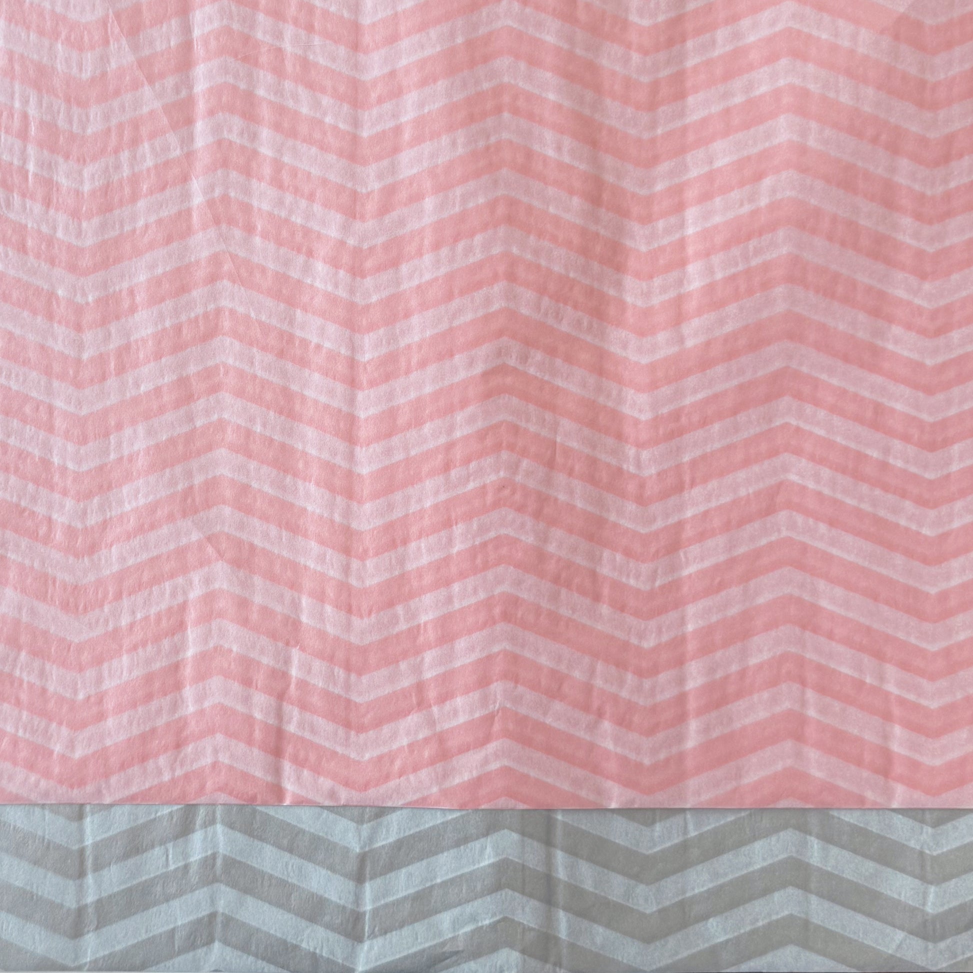 100 Bulk, 28" x 20" Wavy Chevron line 17g Wrapping Tissue Paper Sheets - ByHome
