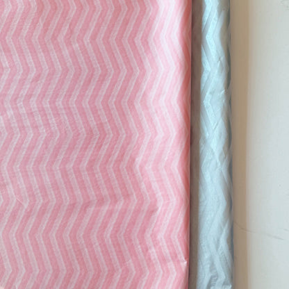 100 Bulk, 28" x 20" Wavy Chevron line 17g Wrapping Tissue Paper Sheets - ByHome